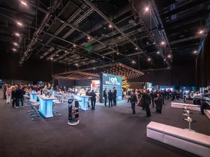 Eine Messe in der Europa-Park Arena.