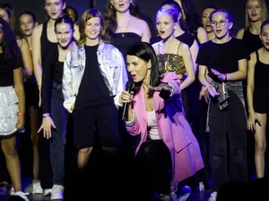 Katja Mack feuert ihre Nachwuchstalente an.