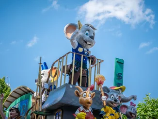 Ed Euromaus bei der Parade im Europa-Park. 