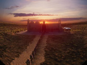 Szene aus Flying over Kazakhstan von MACK Animation.