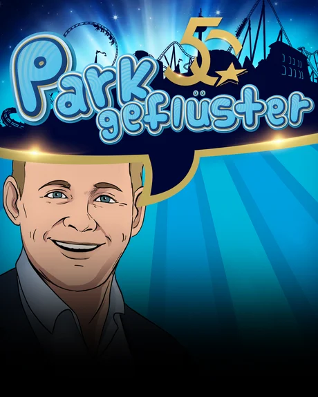 Keyvisual der Parkgeflüster Podcastfolge mit Frederik Mack – direkt aus dem Europa-Park Erlebnis-Resort. 