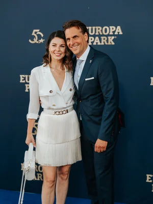 Thomas Mack und Katja Mack gemeinsam bei der Gala zu 50 Jahre Europa-Park.