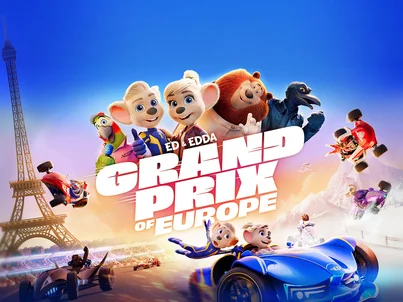 GRAND PRIX OF EUROPE – offizielles Kinoplakat des Kinofilms mit Ed & Edda.