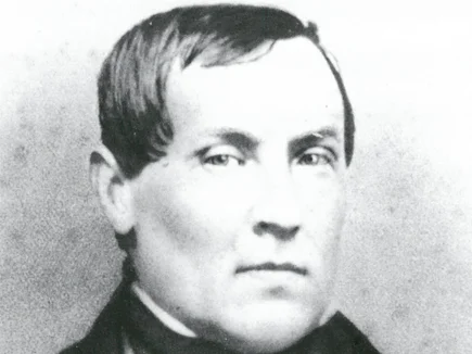 Historisches schwarz-weiß Portrait von Heinrich Mack I.