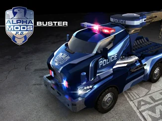 Bulliges Polizeiauto mit vielen interessanten Features.